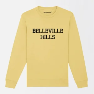 SWEATSHIRT "BELLEVILLE HILLS" TYPO NOIRE