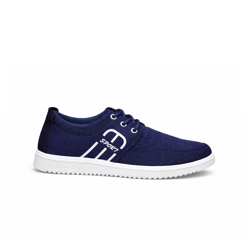 Basket bleu marine et blanche – Image 2