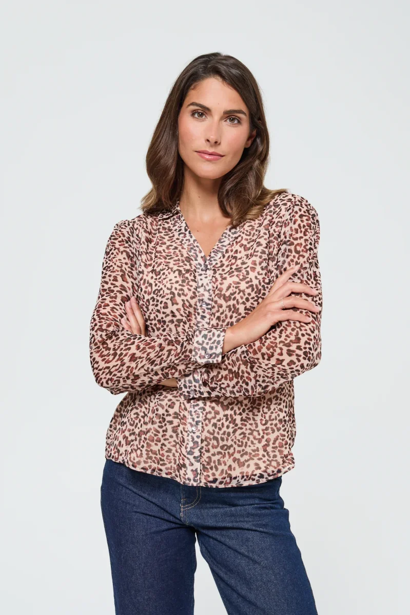 Blouse Moïse Camel – Image 3