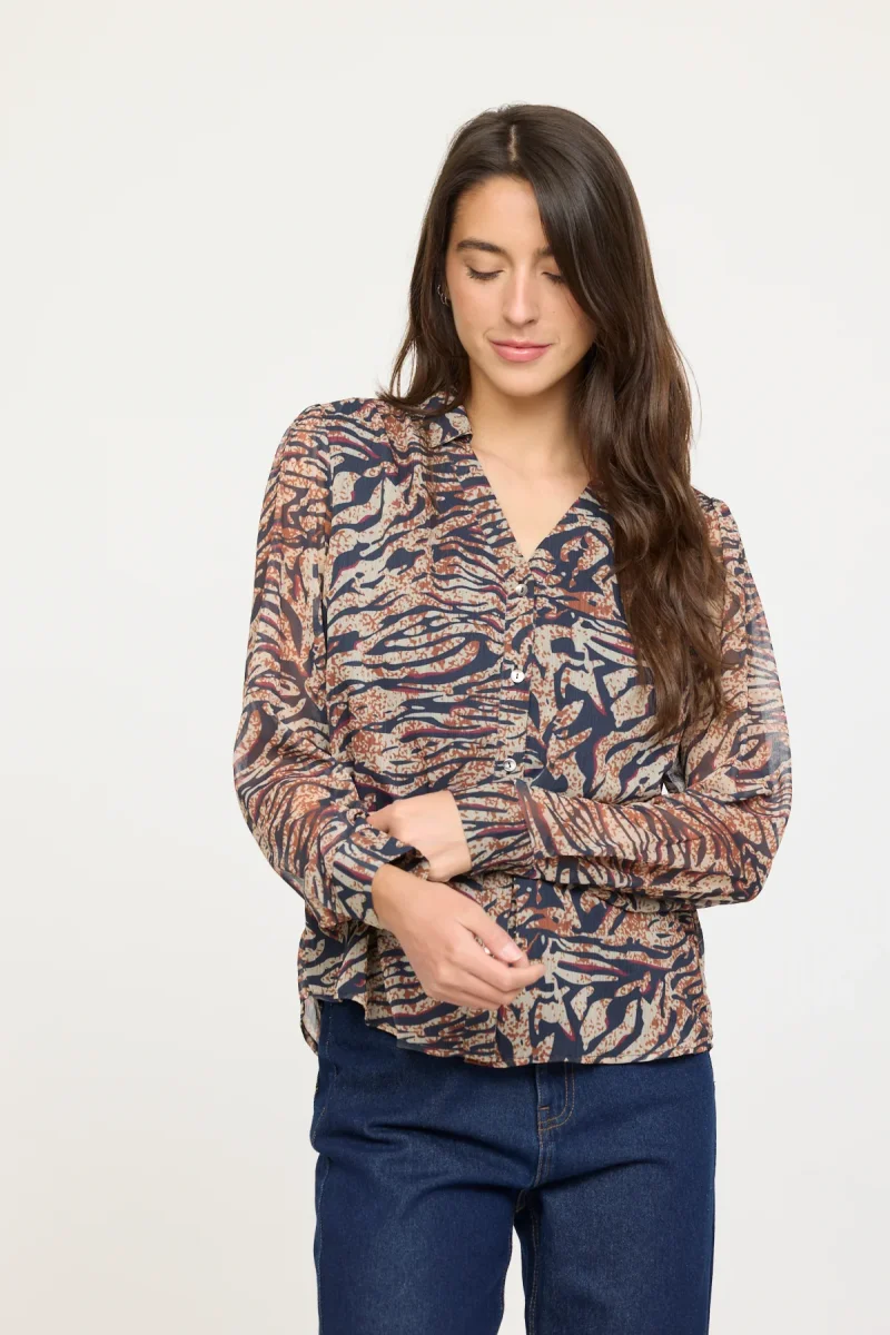 Blouse Moïse Navy – Image 4