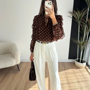 Blouse à pois