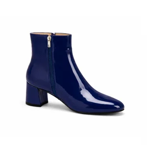 Bottines bleu marine à talon