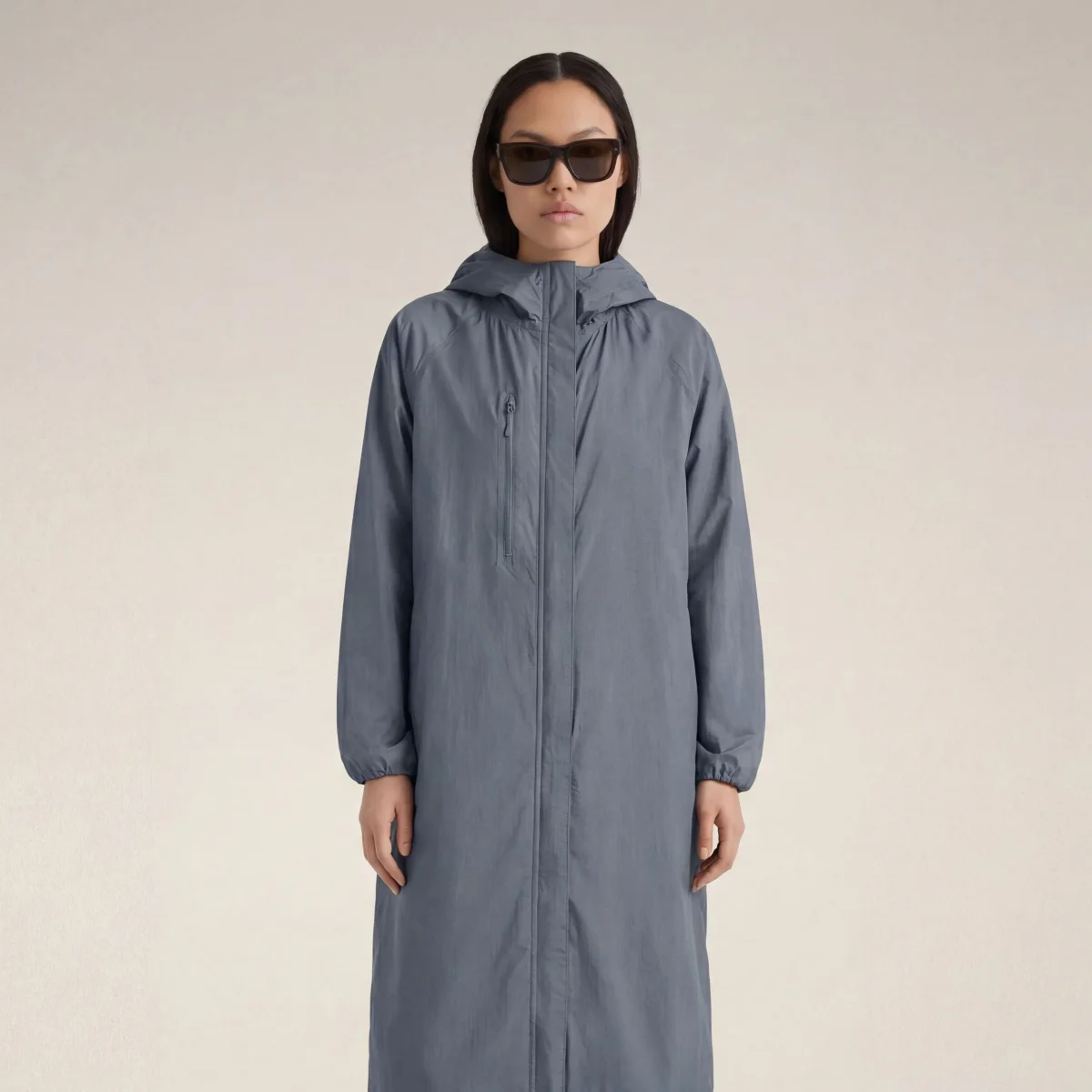 Impermeabile packable donna Shower azzurro nuvola – Image 6