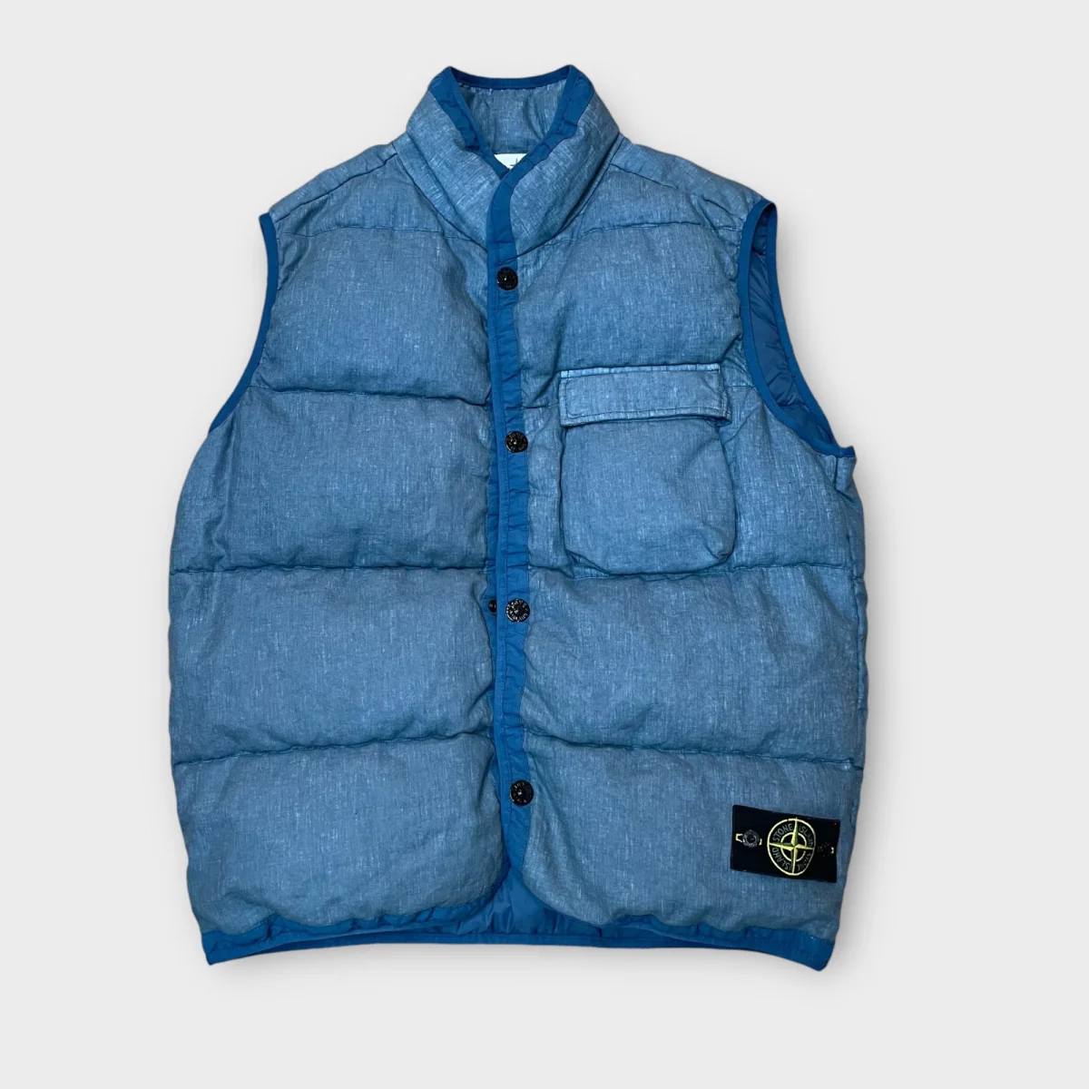 Doudoune sans manche Stone Island bleu - XL – Image 2