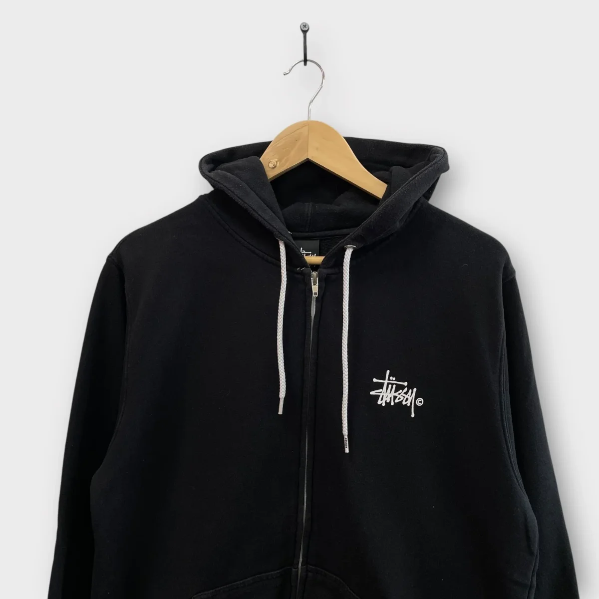 Veste Stussy Noir Basic Logo - L – Image 3