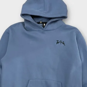 Hoodie Divin bleu brodé - S
