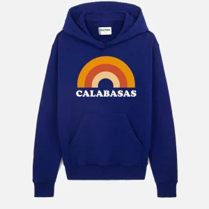 SWEAT NAVY À CAPUCHE "CALABASAS"