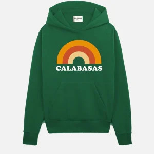 SWEAT VERT À CAPUCHE "CALABASAS"