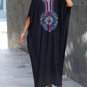 Maillot de bain brodé pour la plage, ample et de grande taille