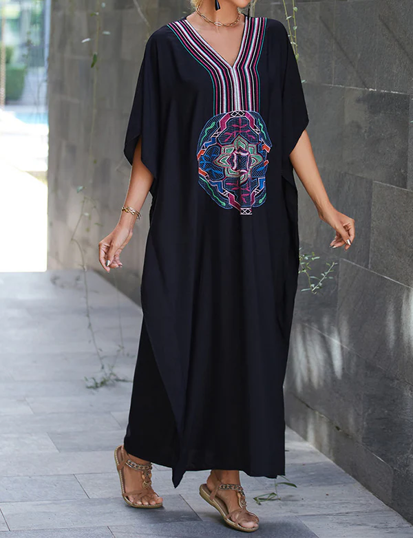 Maillot de bain brodé pour la plage, ample et de grande taille – Image 5