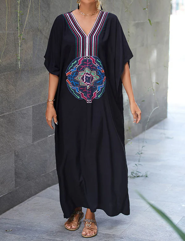 Maillot de bain brodé pour la plage, ample et de grande taille – Image 6