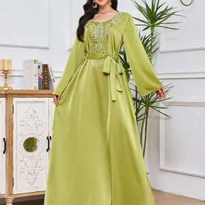 Robe Caftan perlée