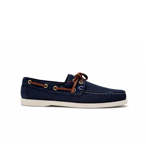 Chaussure bateau bleu marine homme