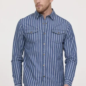 Chemise DARILE Medium blue stripes