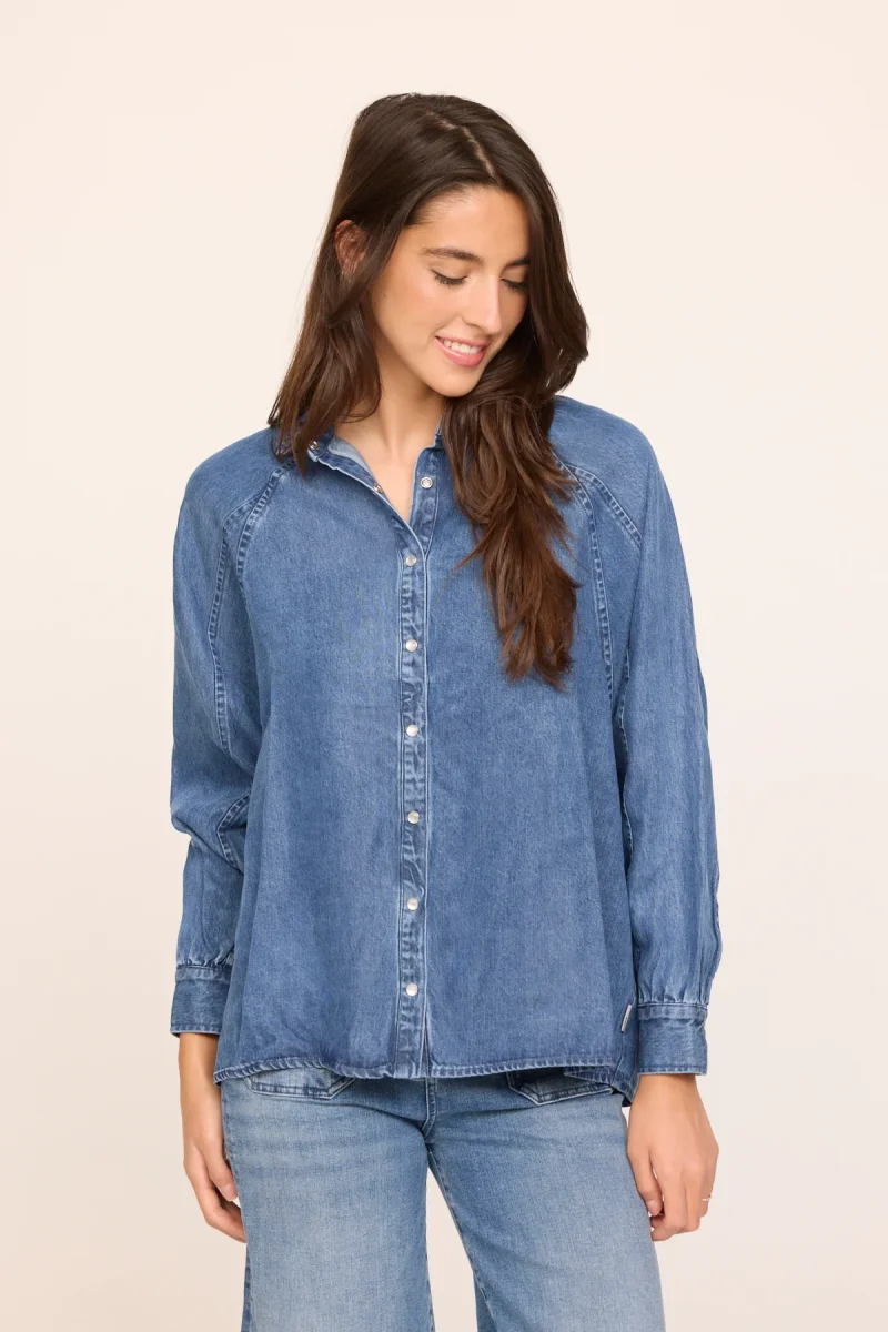 Chemise DULIA Medium Blue – Image 3