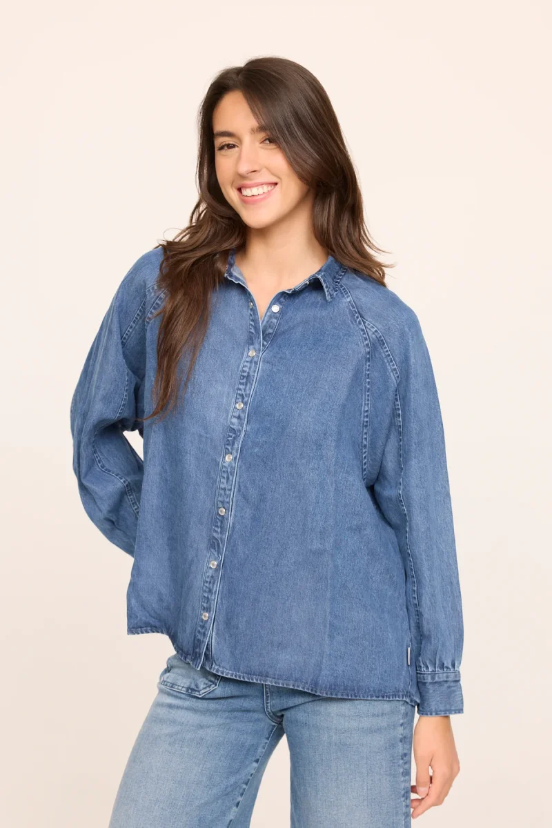 Chemise DULIA Medium Blue – Image 4