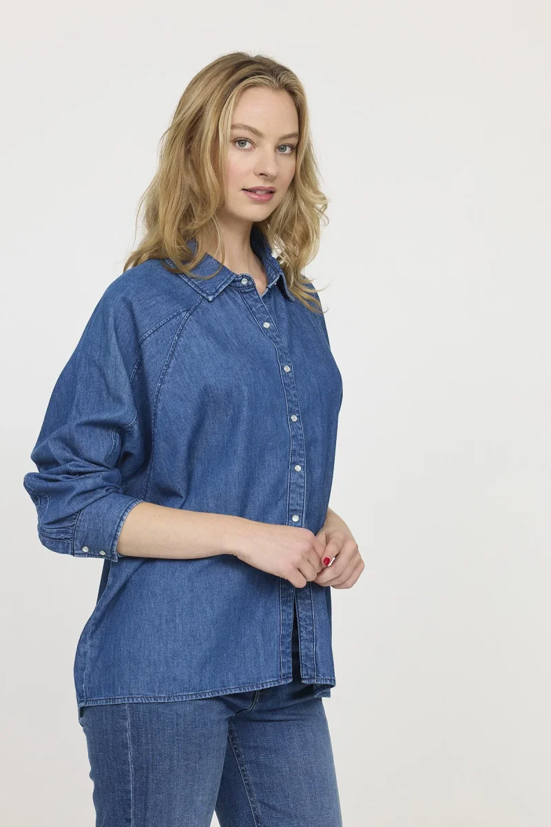 Chemise DULIA Vintage Blue – Image 4
