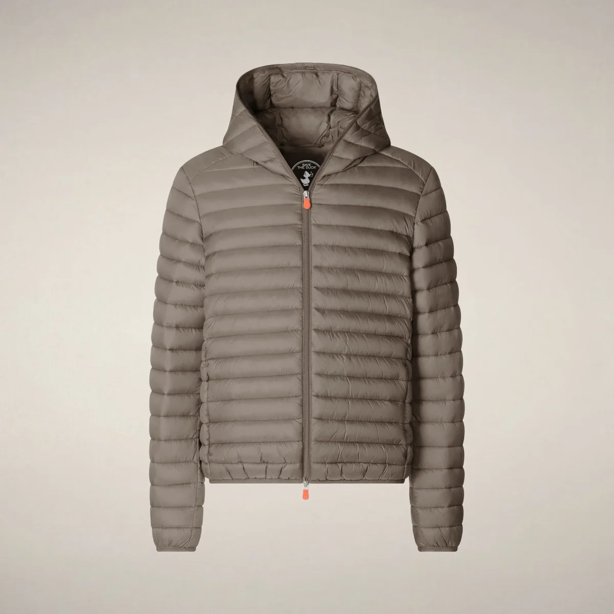 Piumino animal free con cappuccio uomo Donald Grigio elefante – Image 4