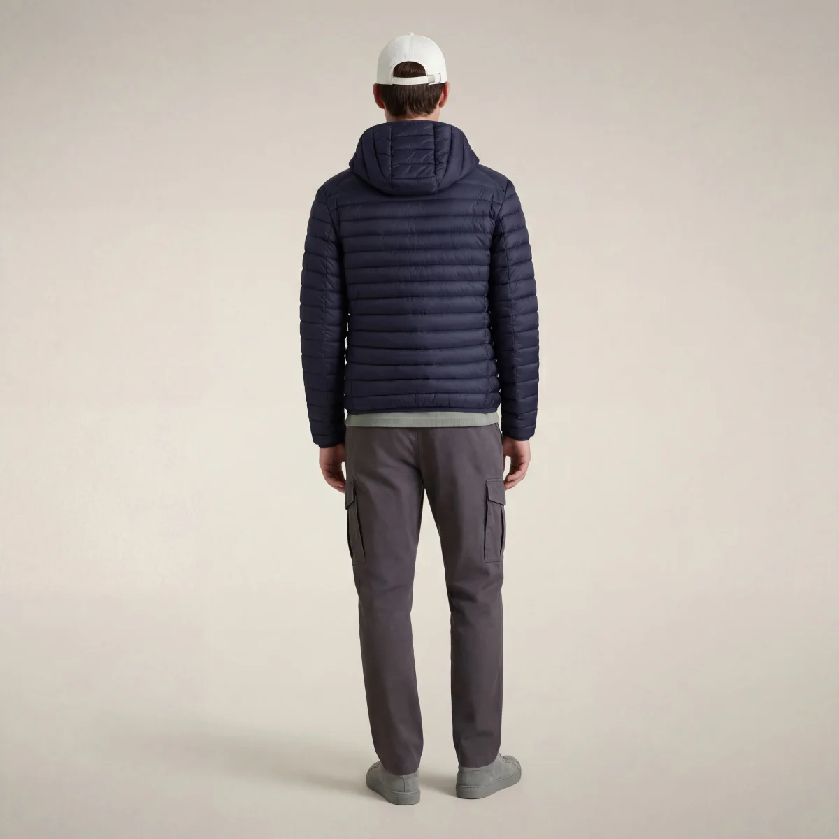 Piumino animal free con cappuccio uomo Donald blu navy – Image 3