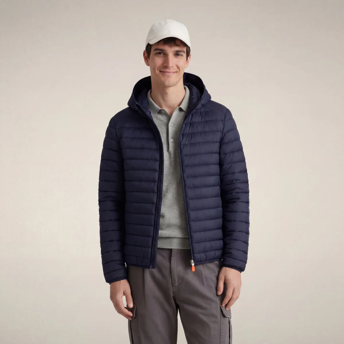 Piumino animal free con cappuccio uomo Donald blu navy – Image 6