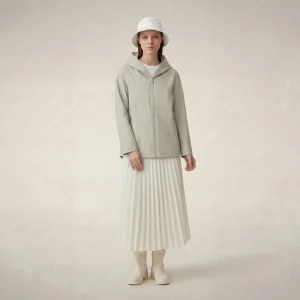 Giacca impermeabile donna Dawa beige chiaro