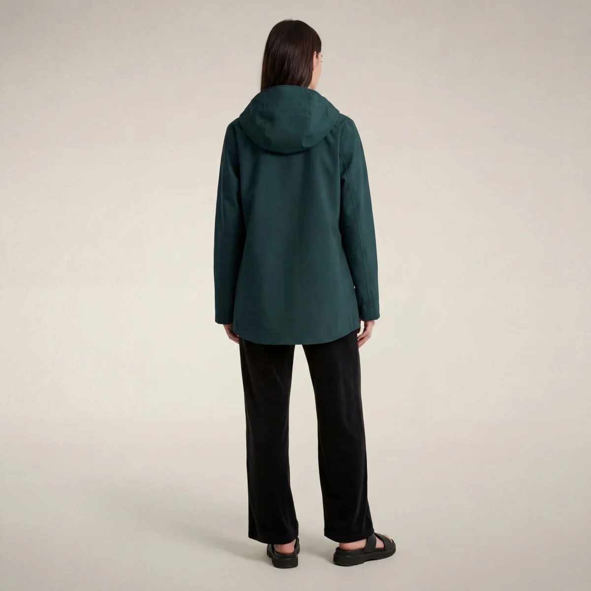 Giacca impermeabile donna Dawa verde lucertola – Image 3