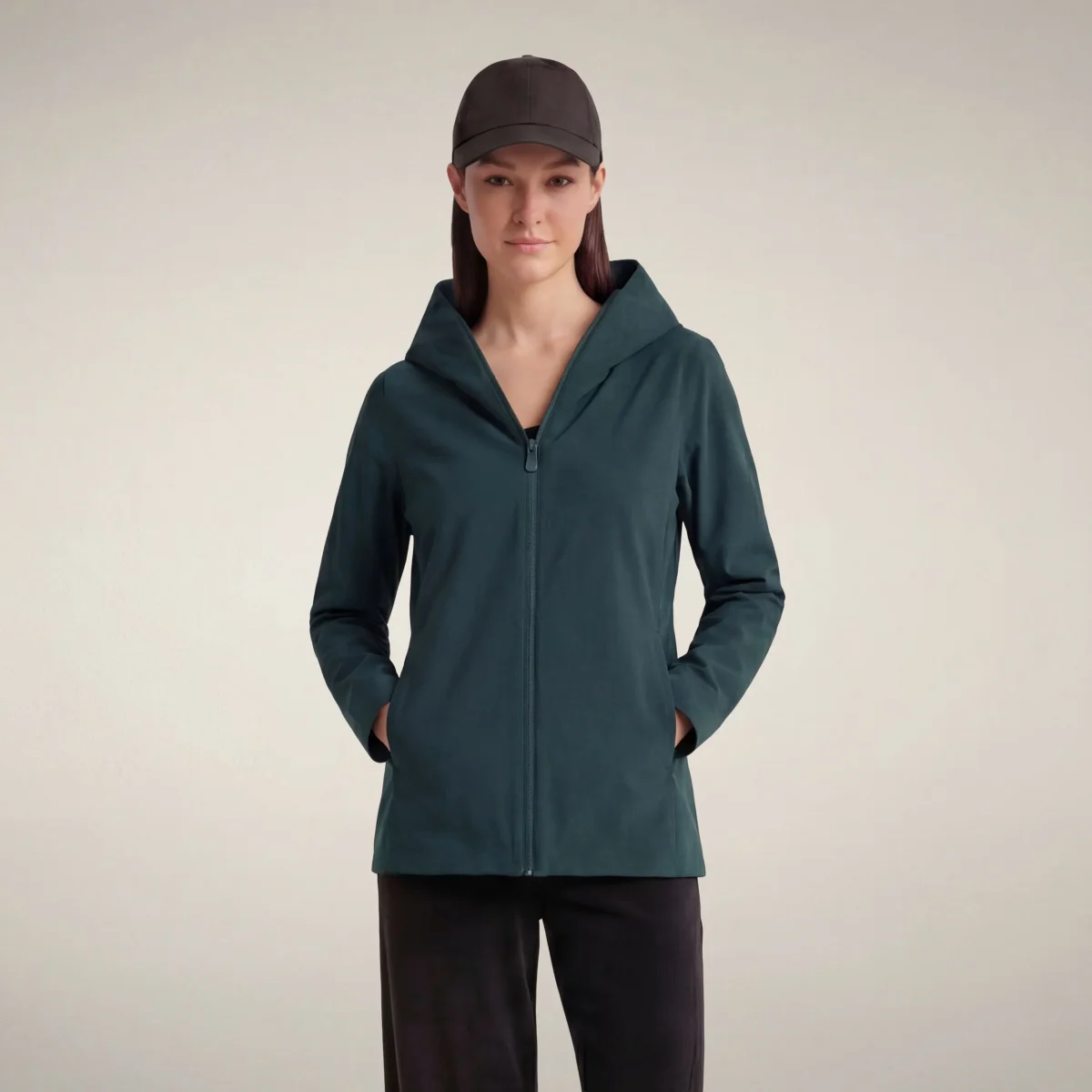 Giacca impermeabile donna Dawa verde lucertola – Image 6