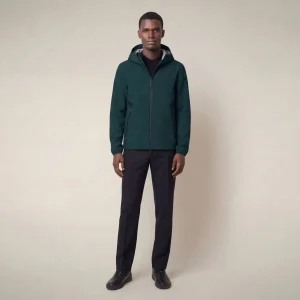 Giacca impermeabile Drop verde lucertola