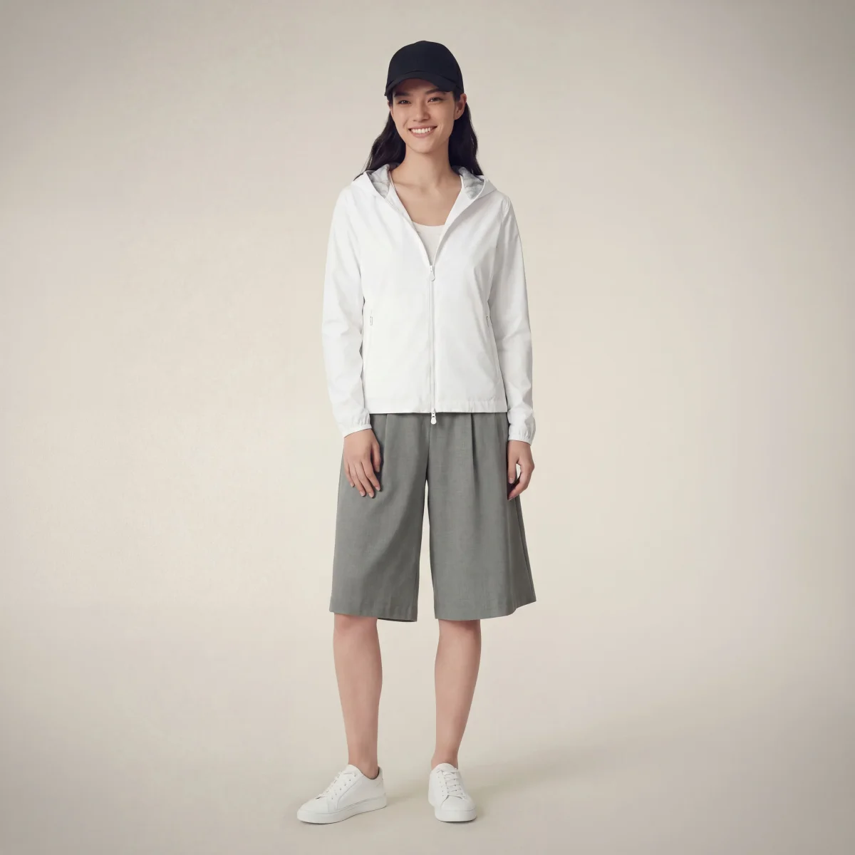 Giacca a vento donna Stella bianco