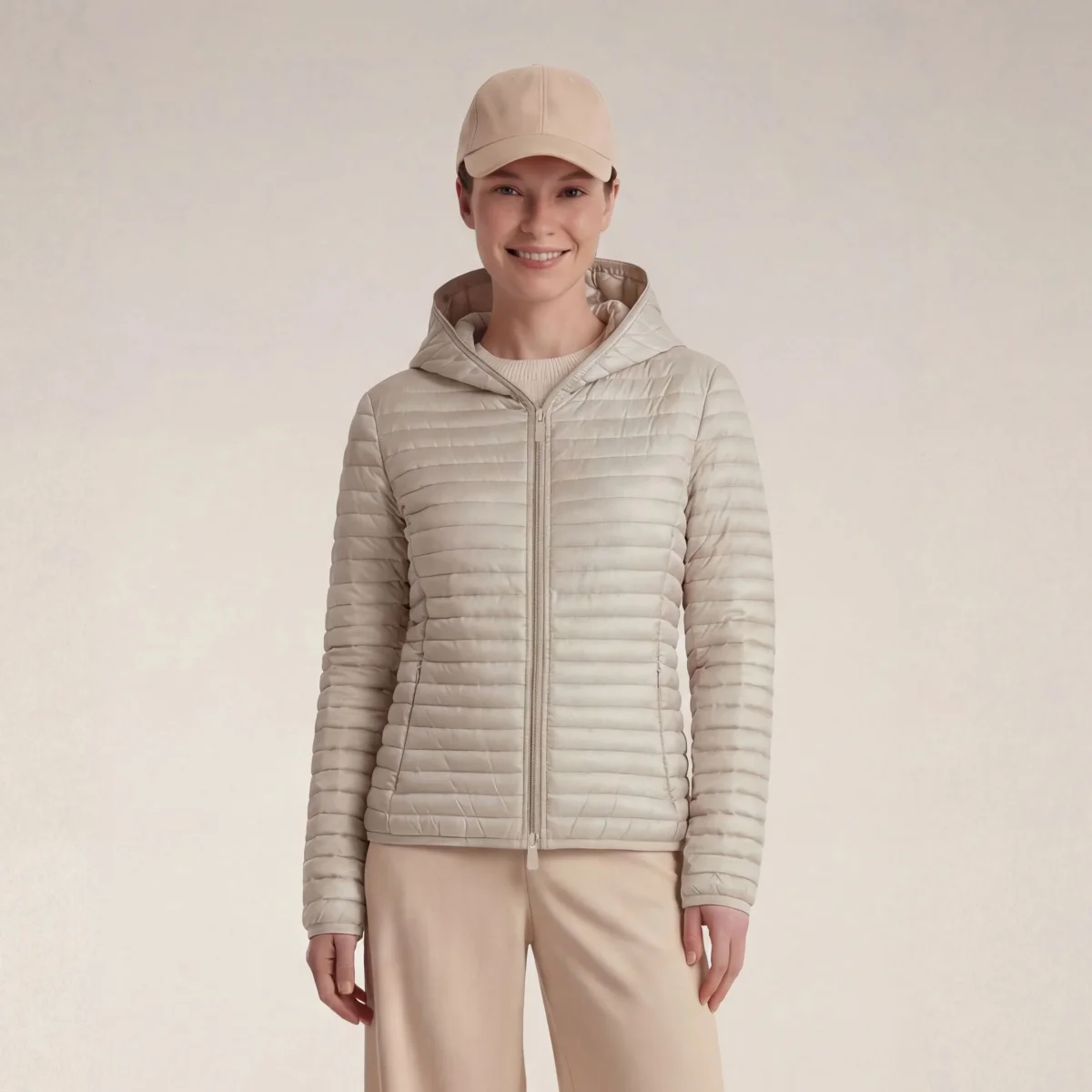 Piumino donna animal free Alexa grigio perla – Image 6