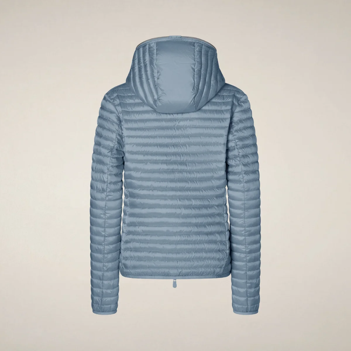 Piumino donna animal free Alexa azzurro polvere – Image 5