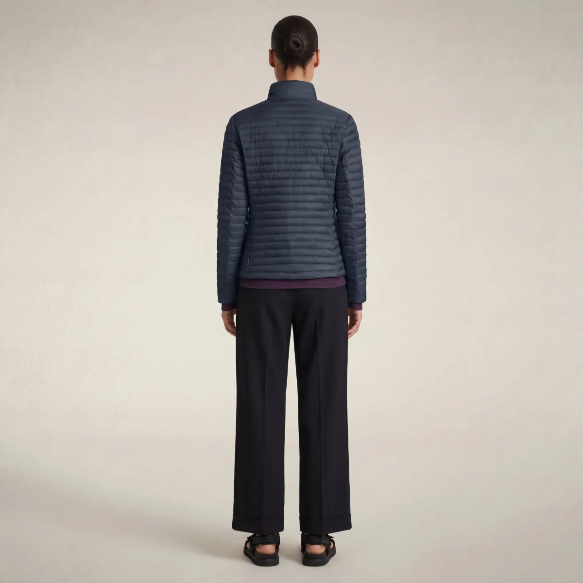 Piumino donna Andreina blu nero – Image 3