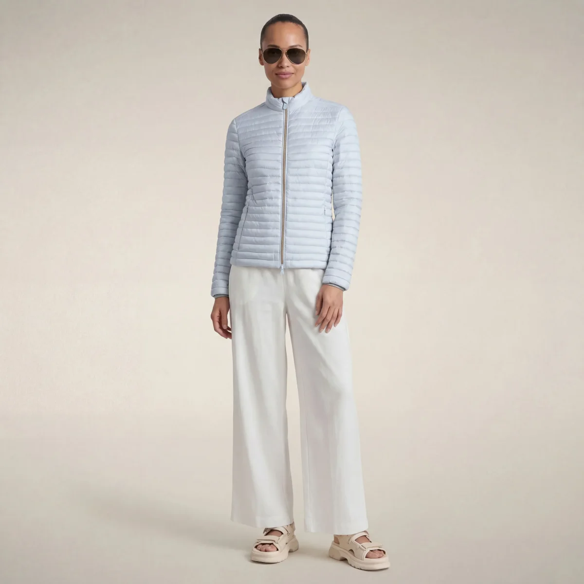 Piumino donna Andreina azzurro alba