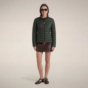 Piumino donna Carly verde serpente