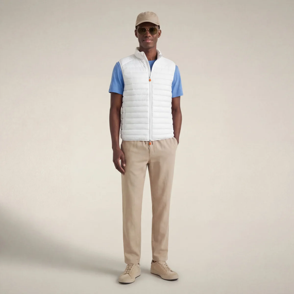 Gilet imbottito uomo Adam bianco – Image 2