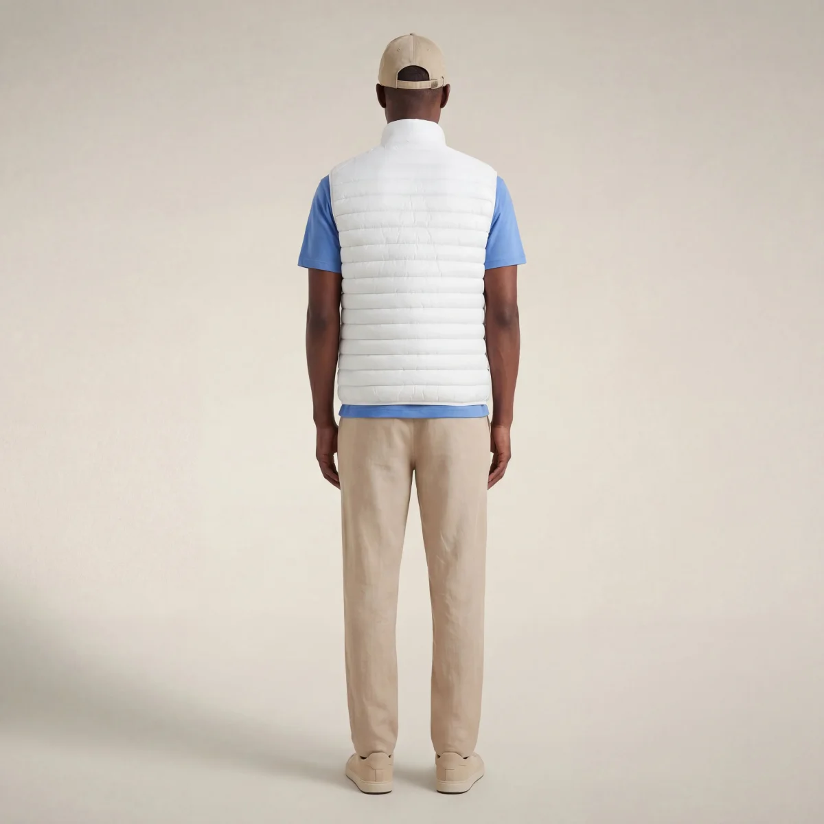 Gilet imbottito uomo Adam bianco – Image 3