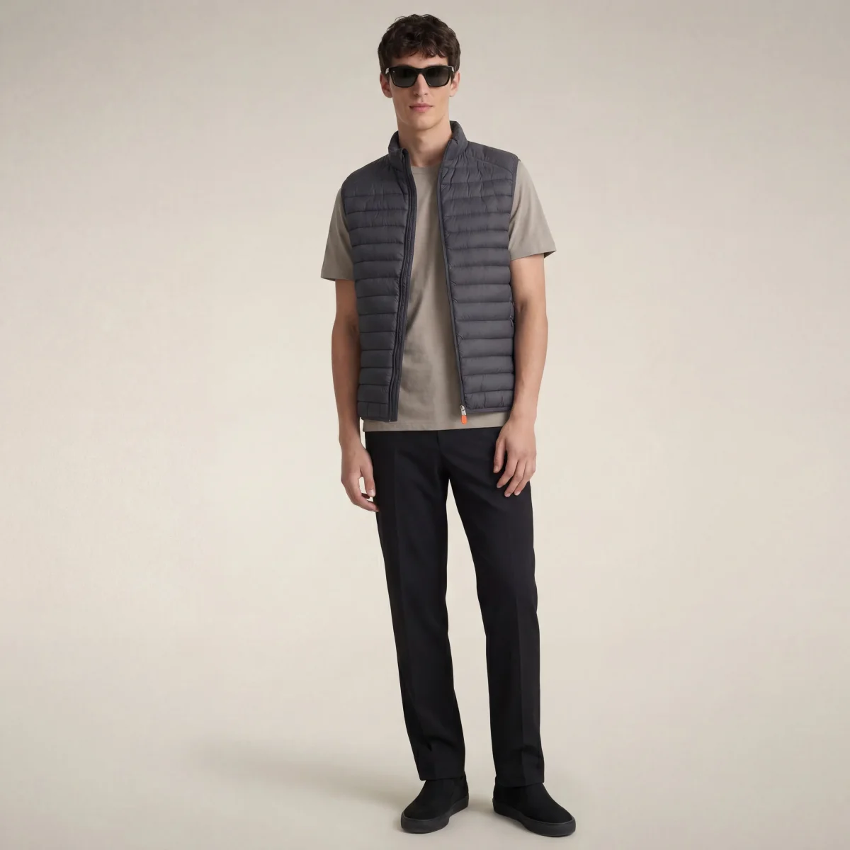 Gilet imbottito uomo Adam grigio tempesta – Image 2