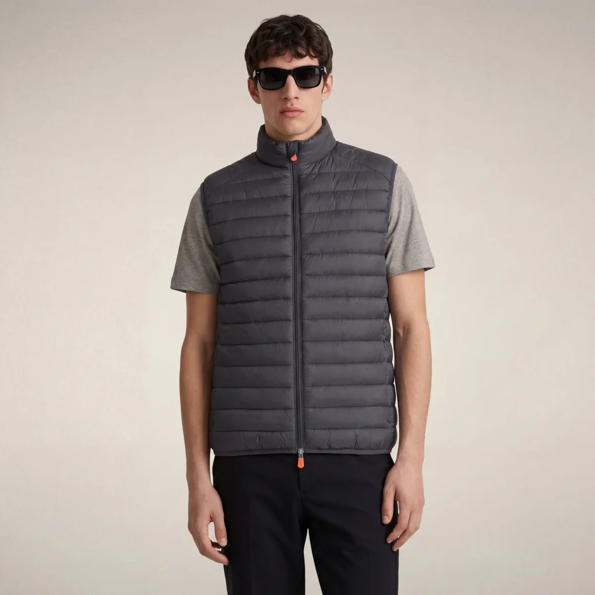 Gilet imbottito uomo Adam grigio tempesta – Image 6