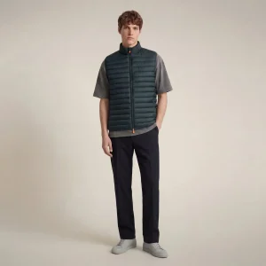 Gilet imbottito uomo Adam verde lucertola