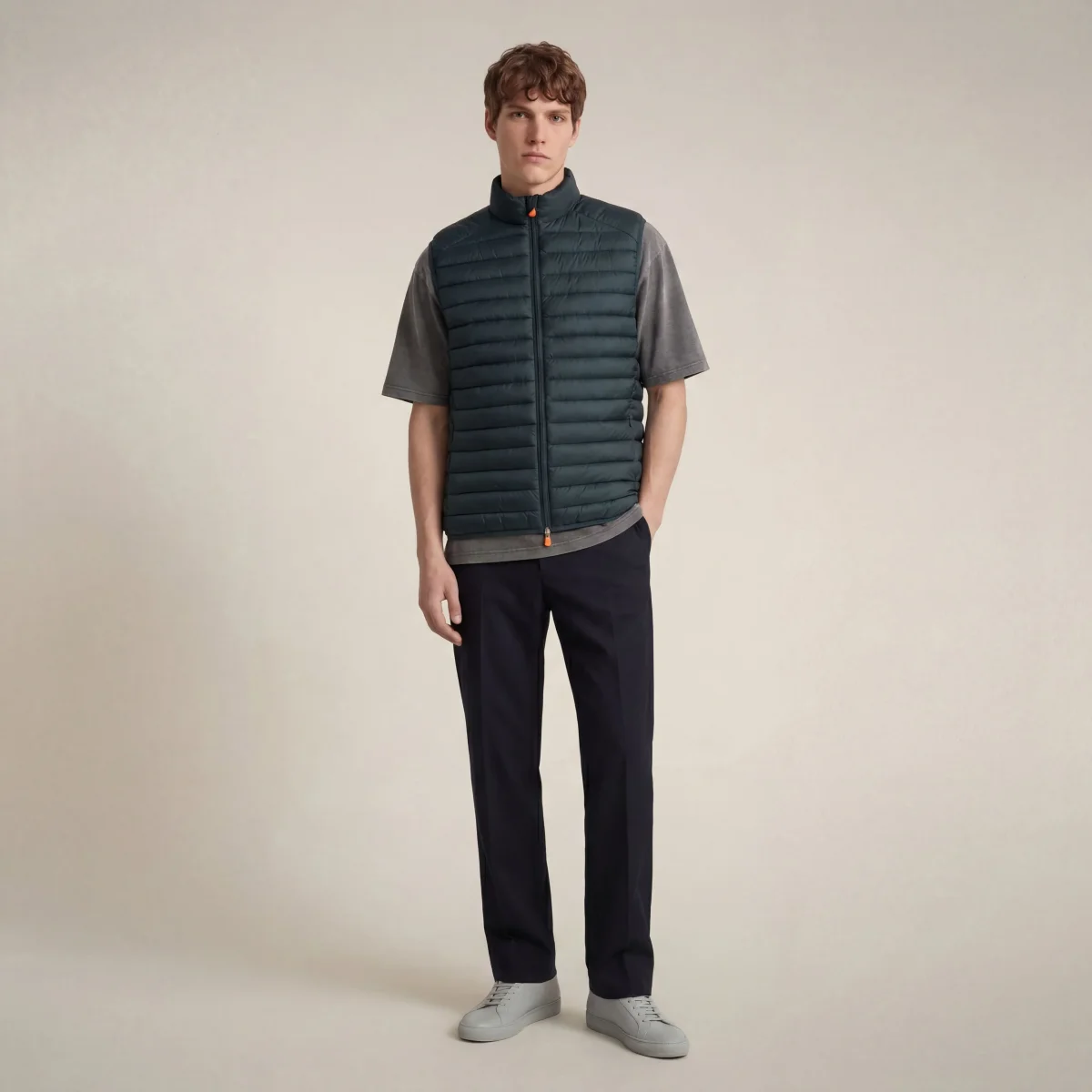 Gilet imbottito uomo Adam verde lucertola – Image 2