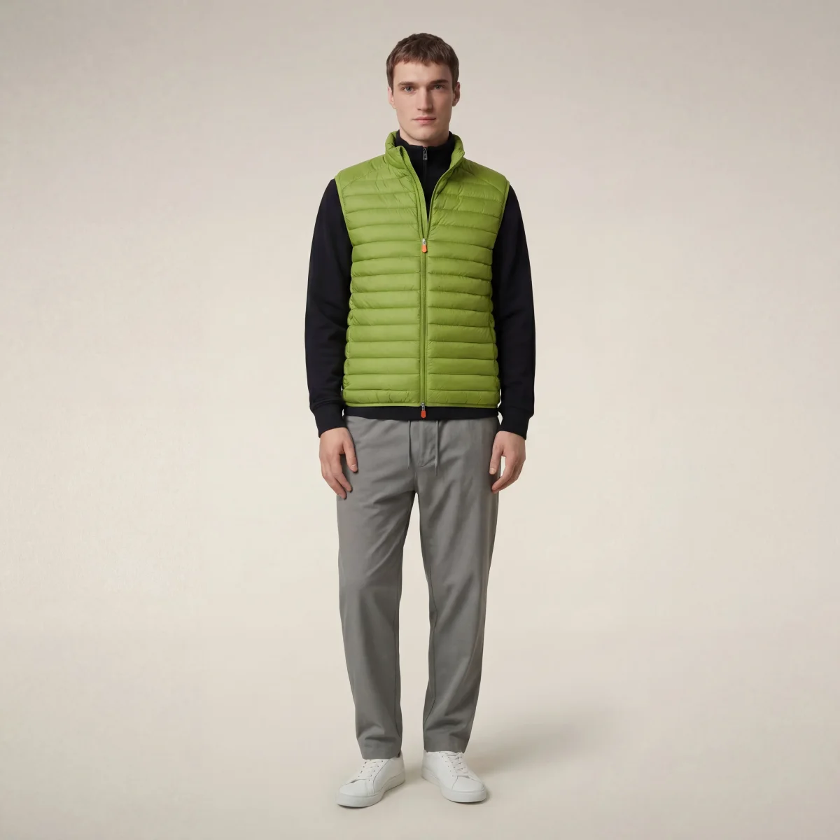 Gilet imbottito uomo Adam verde lime