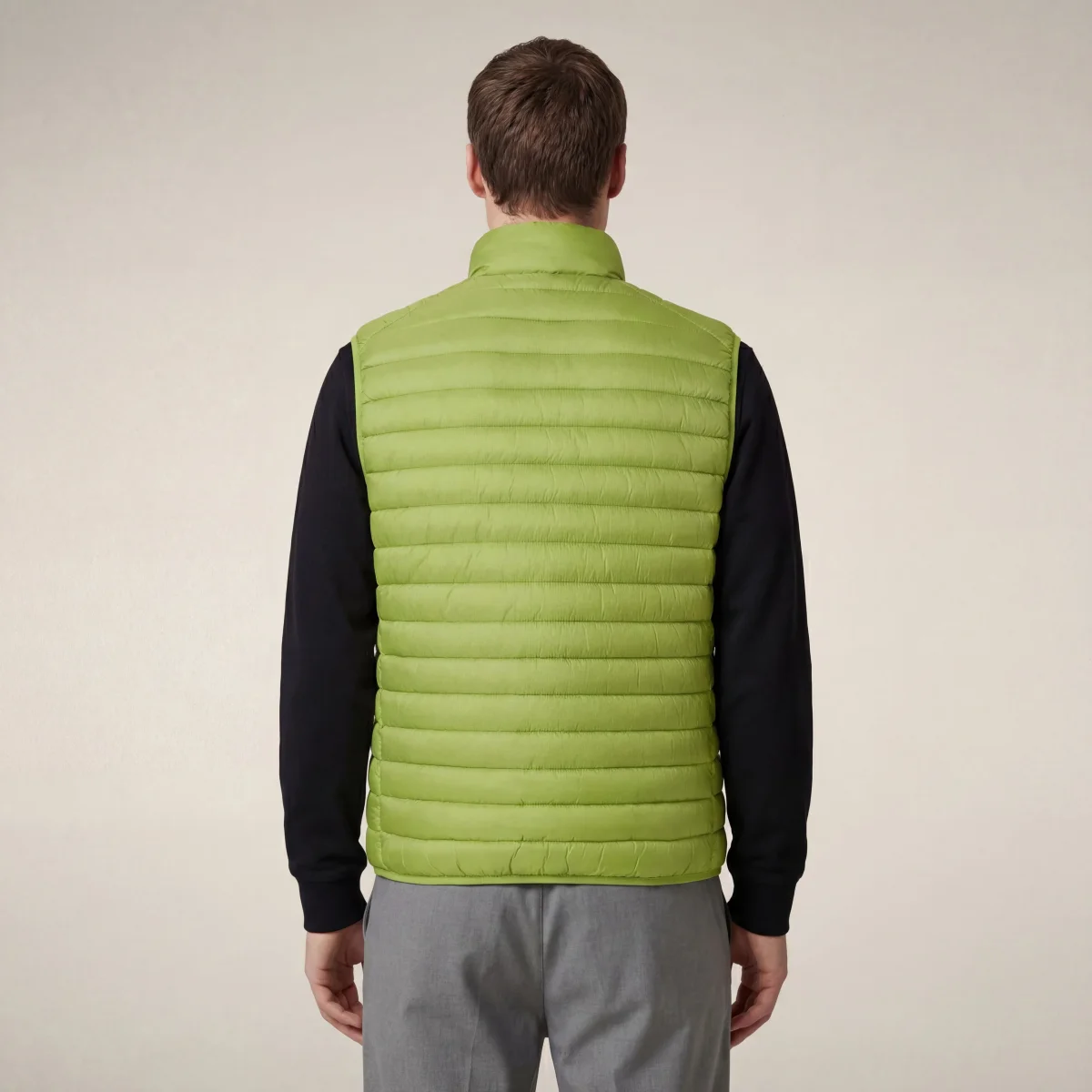 Gilet imbottito uomo Adam verde lime – Image 3