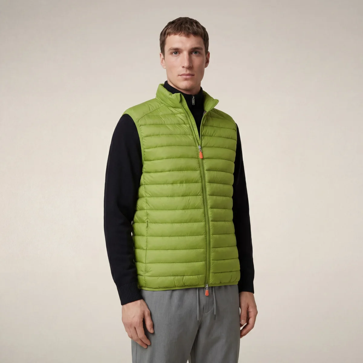 Gilet imbottito uomo Adam verde lime – Image 6