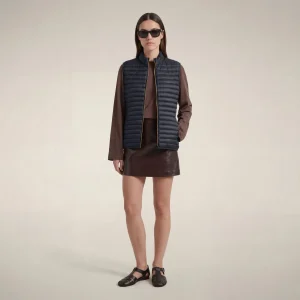 Gilet imbottito donna Arabella blu nero