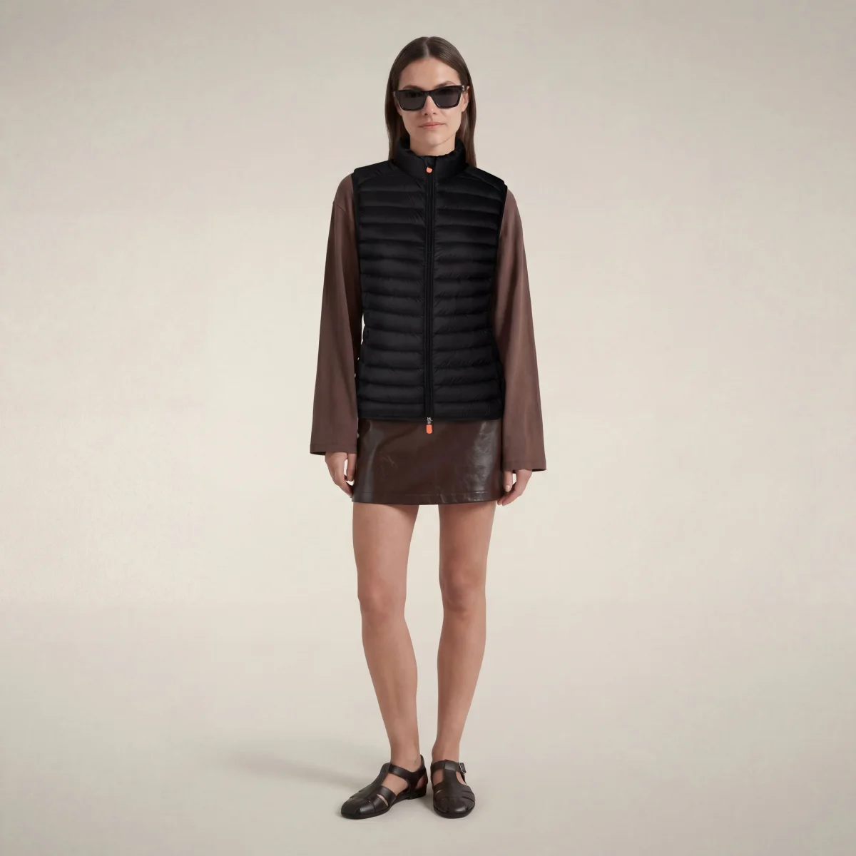 Gilet imbottito donna Charlotte Nero – Image 2