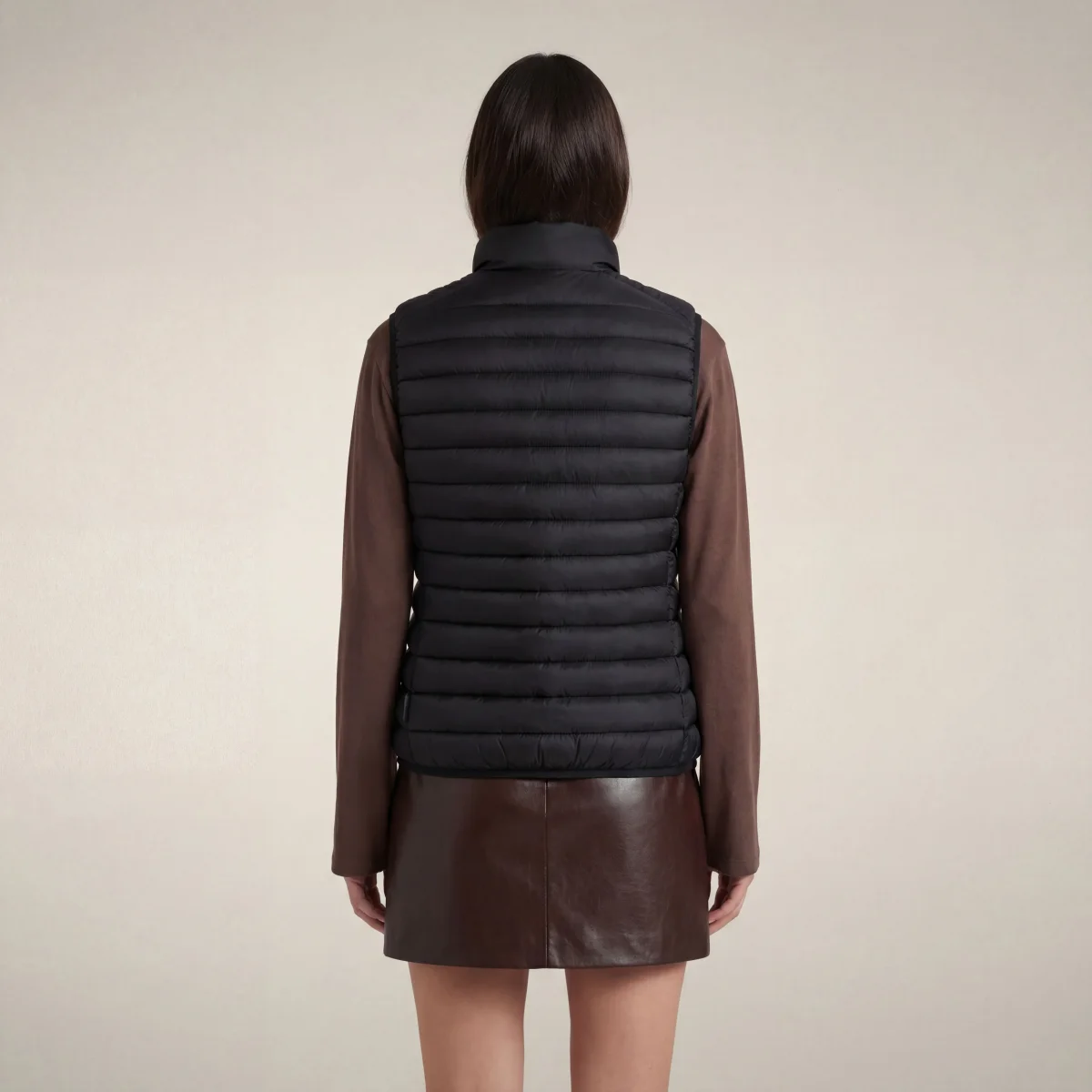 Gilet imbottito donna Charlotte Nero – Image 3