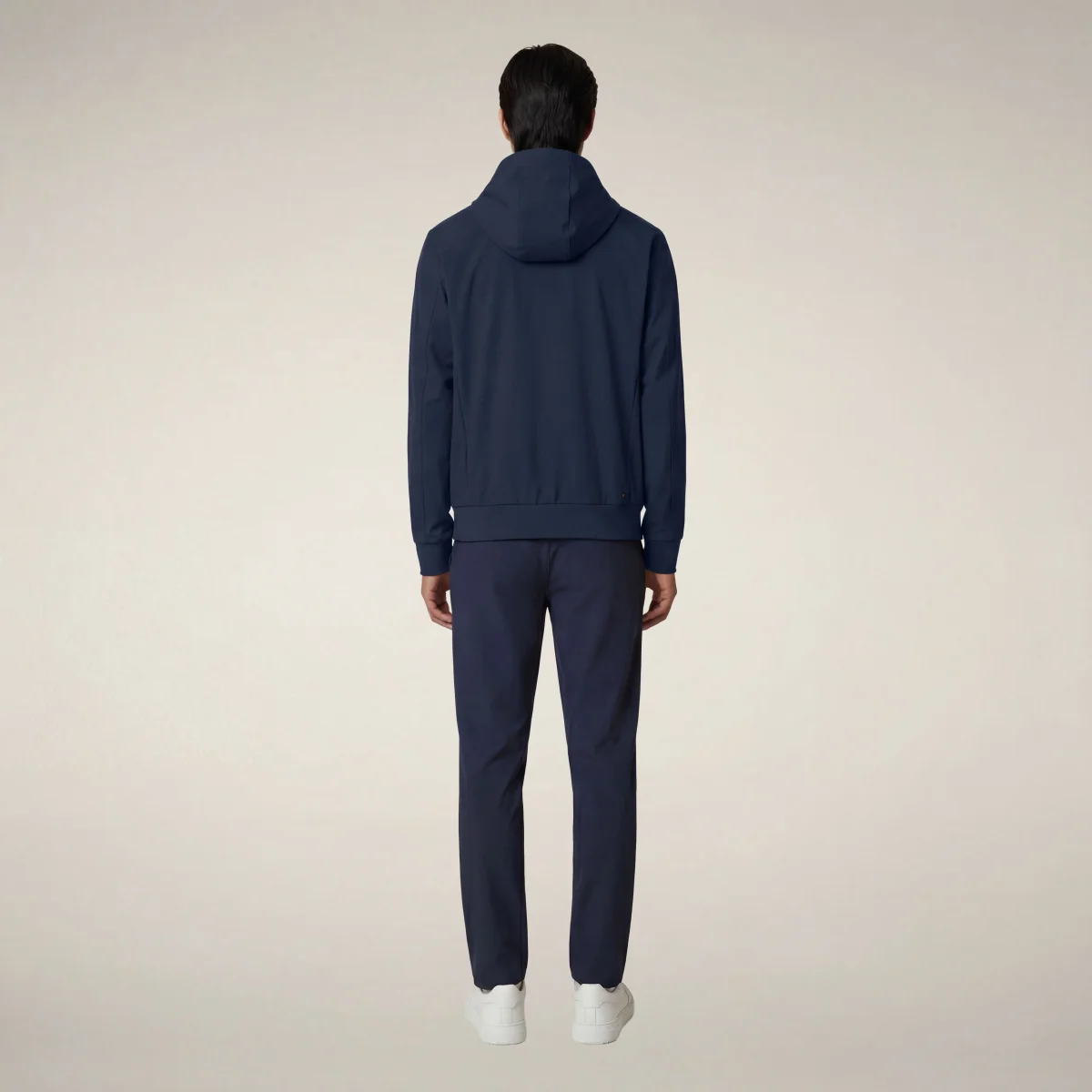 Felpa uomo con cappuccio Luiz blu navy - FYI – Image 3