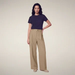 Pantaloni donna Eugenia beige stardust - ASAP