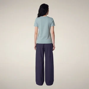 Pantaloni donna a gamba larga Yenna blu navy - OMW