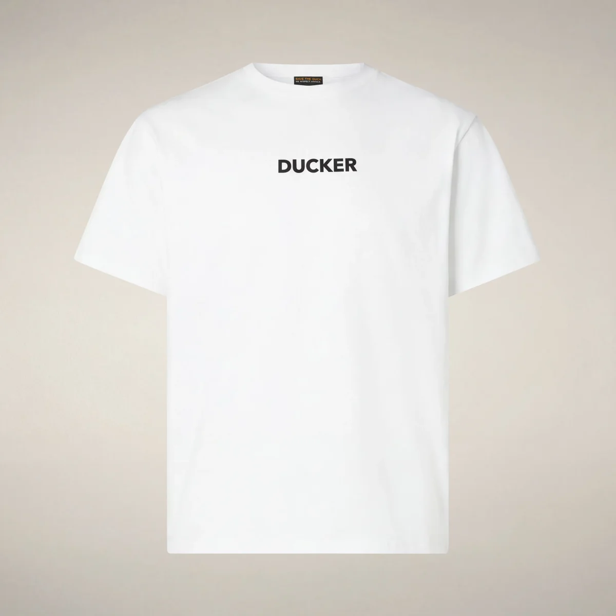 T-shirt uomo Nalo bianco con stampa DUCKER – Image 4